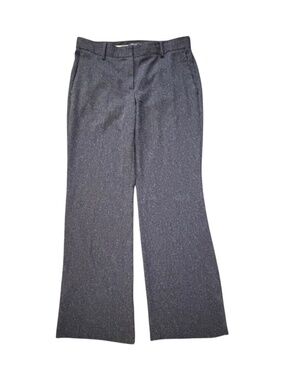 Ann Taylor The Madison Trouser Speckled Twill Navy Size 8 Wide Leg Career Pant